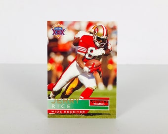 Vintage San Francisco 49ers Jerry Rice NFL Football Trading Card, 1995 Skybox Series Card #131, NFL Hall of Fame Wide Receiver