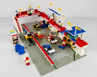 1988 Lego Victory Lap Raceway #6395 Complete With Original Box