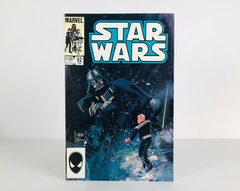 1984 Star Wars Marvel Comic Book Issue 92 with Luke Skywalker and Darth Vader Front Cover, "The Dream" Featuring Yoda, R2-D2, More!