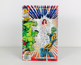 Vintage Marvel Comics The Incredible Hulk Comic Book Issue #400 with Holographic Cover, Comic Book Collector Gifts for Men, 90s Marvel Gifts