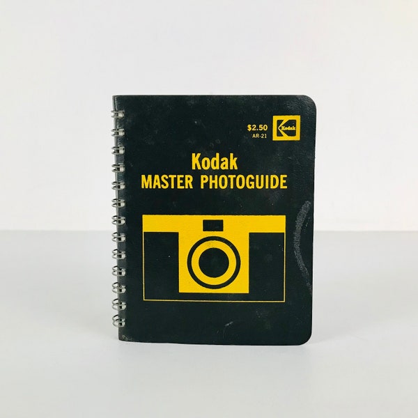 Vintage 1970s Kodak 35mm Film Camera Master Photoguide Pocket Notebook with Point and Shoot Tips and Tricks, Camera Lover Photography Gift