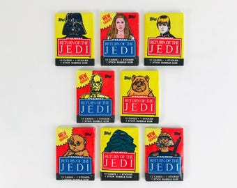 1977年から1983年までのスターウォーズカードとステッカー30枚セット