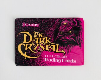 Vintage 1980s Dark Crystal Trading Cards Unopened Wax Pack, Jim Henson Dark Crystal Movie Cards, 80s Nostalgia Gifts for Her