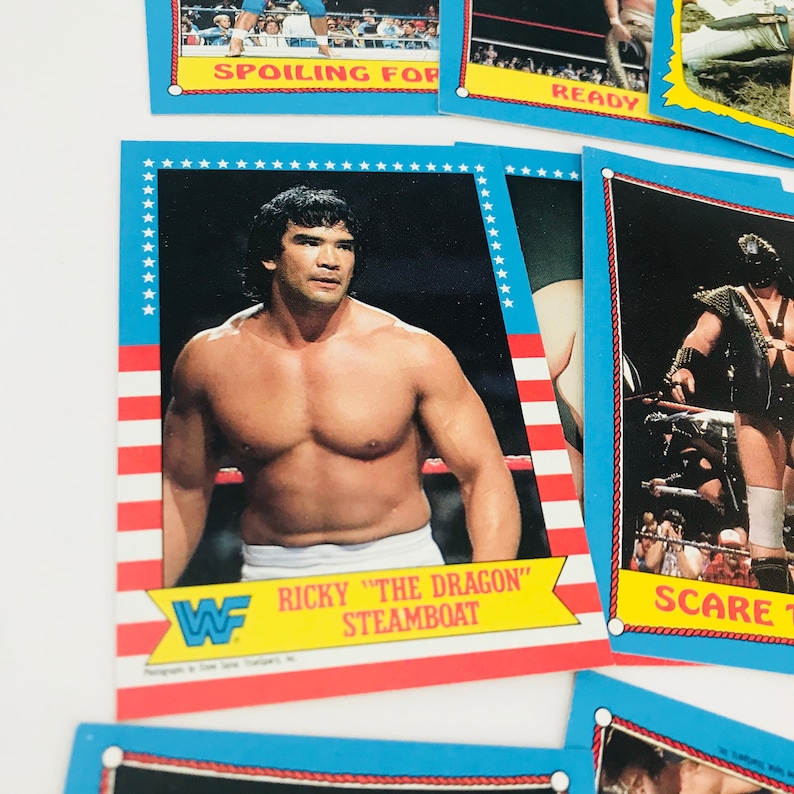 Vintage WWF Wrestling 1980s Trading Cards 1 Unopened Wax Pack, WWE Fathers Day Gift for Men, Hulk Hogan / Andre the Giant and More image 8