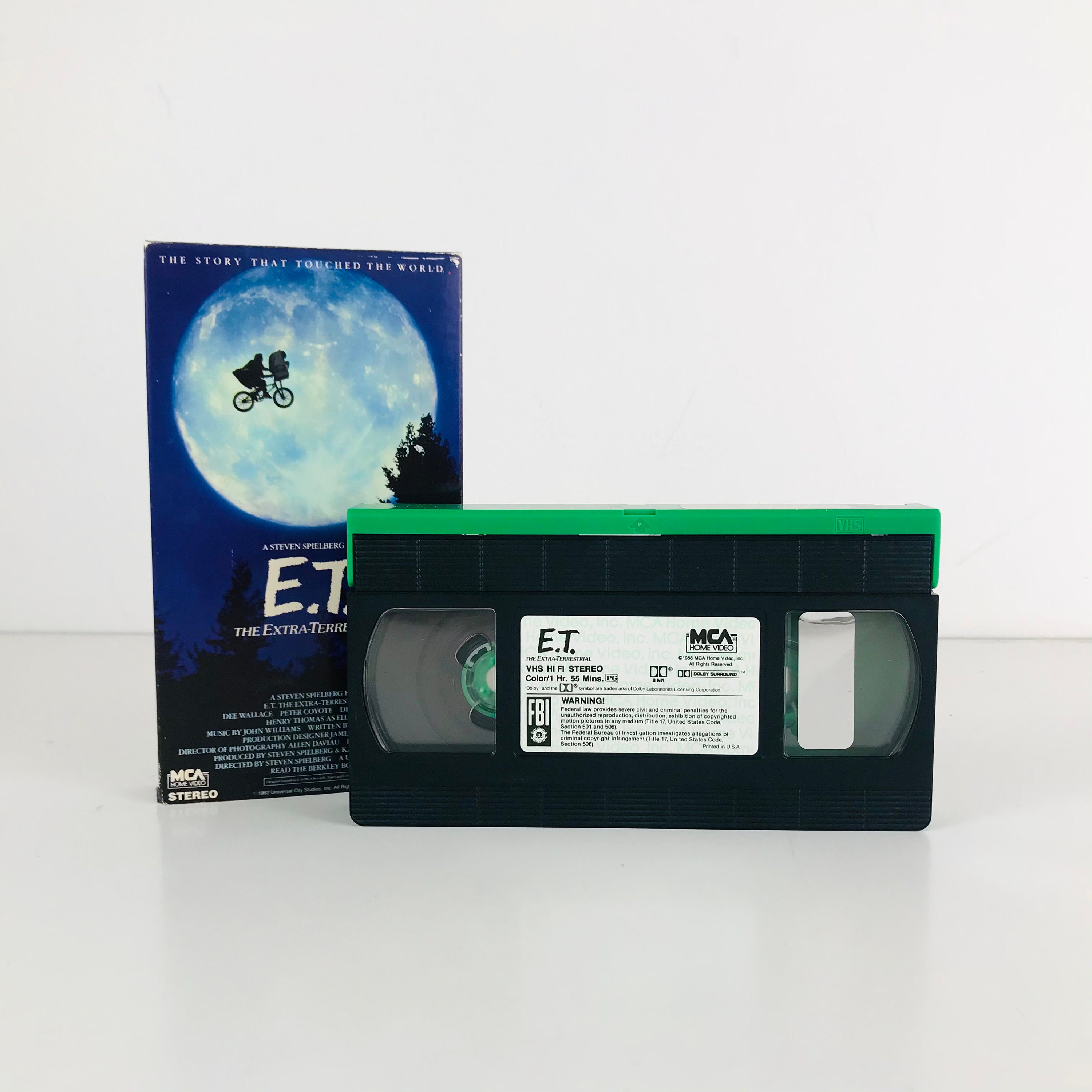 ET the Extra Terrestrial Movie VHS Tape Classic 1982 Steven Etsy
