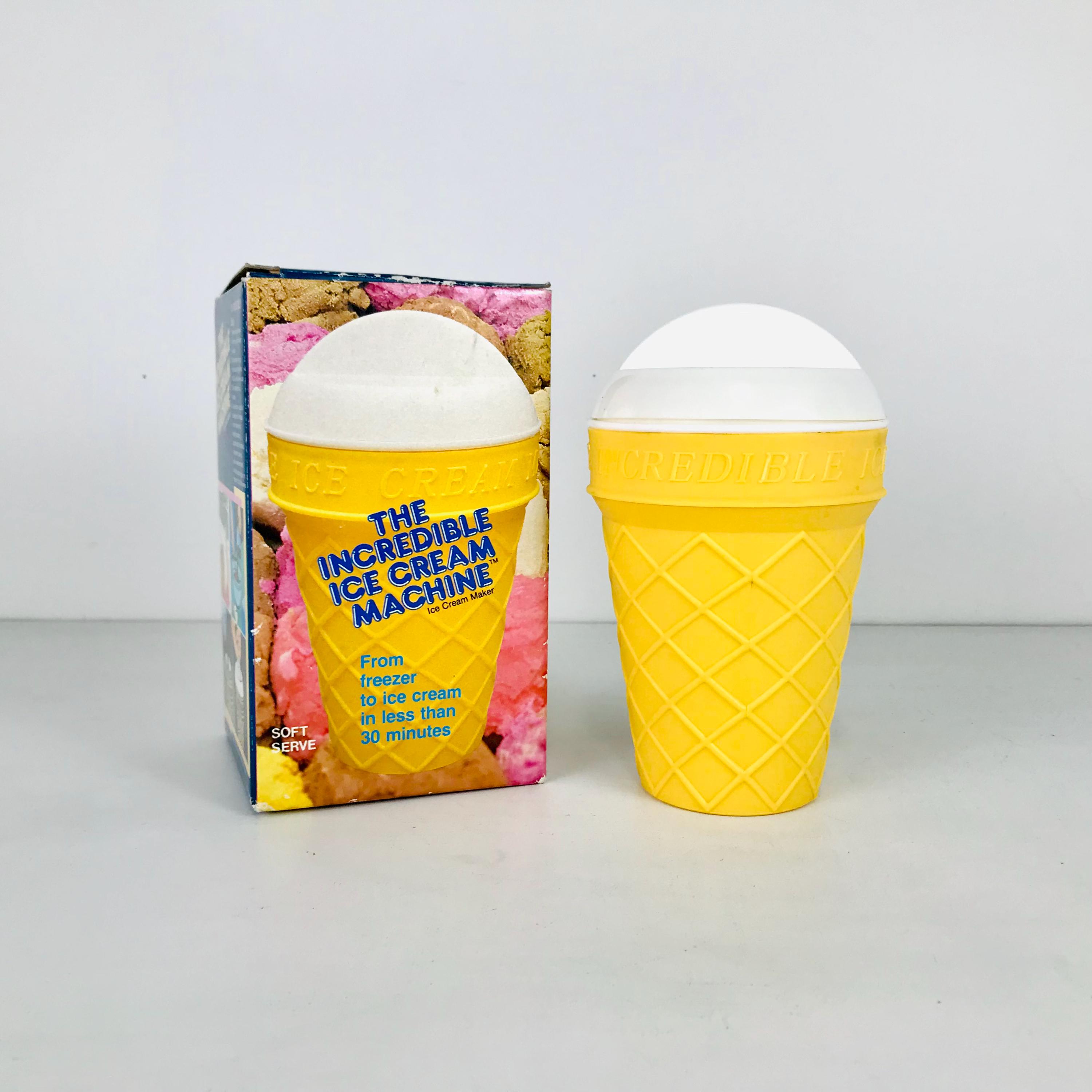 1980年代のヴィンテージ、素晴らしいアイスクリームマシン、ポータブル