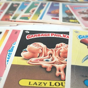 1980s Garbage Pail Kids Stickers Trading Cards, Gross Gift for Dads, 80s Themed Gift, Gag Gifts for Men, 1986 Topps Cabbage Patch Kids Spoof image 6