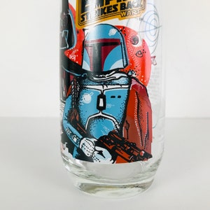 1980s Star Wars Burger King Coca Cola Glasses, CHOOSE YOUR FAVORITE, Vintage 1980 Empire Strikes Back Movie, Boba Fett Gifts image 7