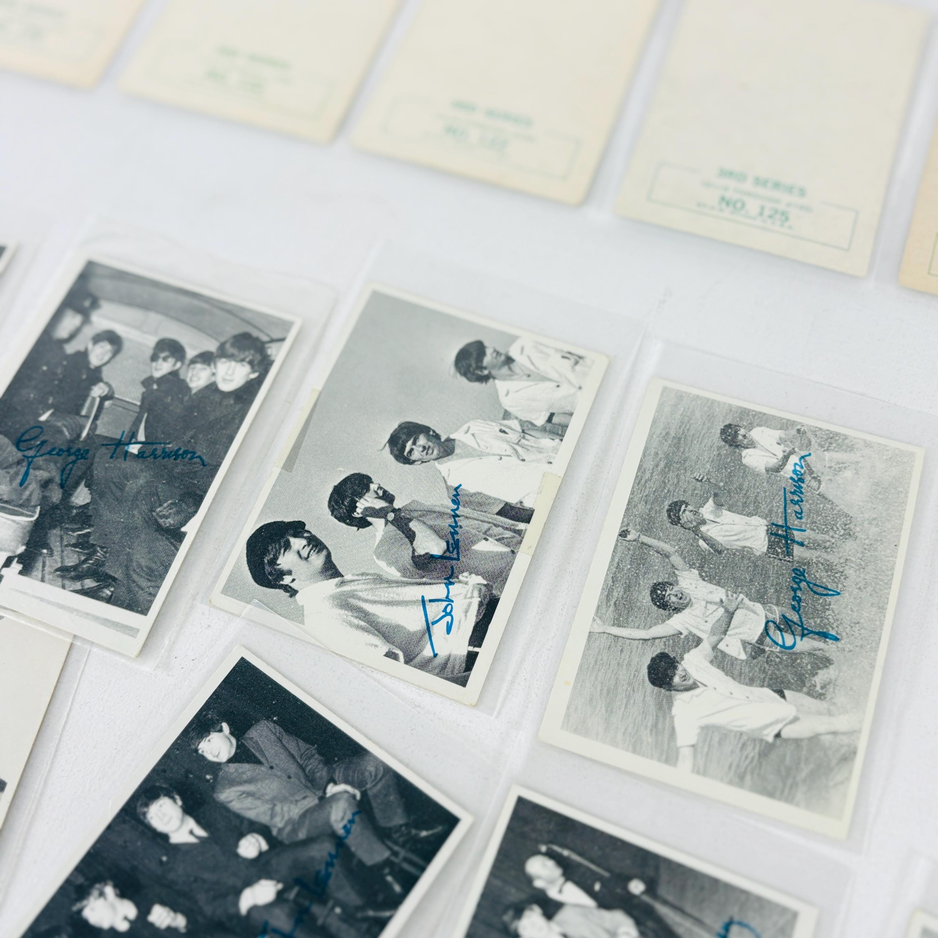 1964 Beatles Trading Cards 3rd Series Lot of 35, Vintage