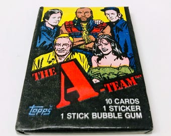 1980s TV Show Trading Cards Wax Packs, 80s Themed Dad Gifts