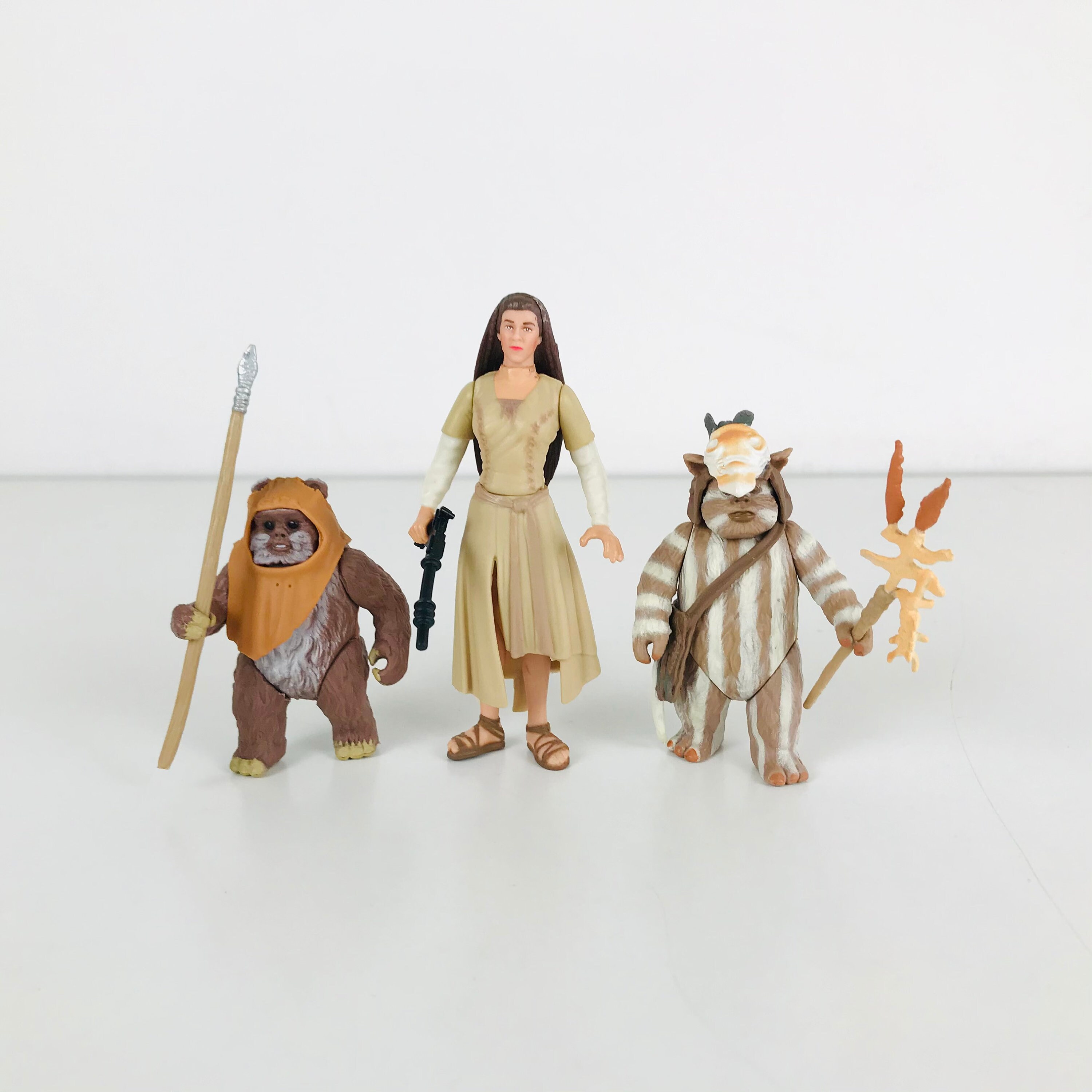 Star Wars Action Figures Ewoks Wicket u0026 Logray Princess Leia - Etsy