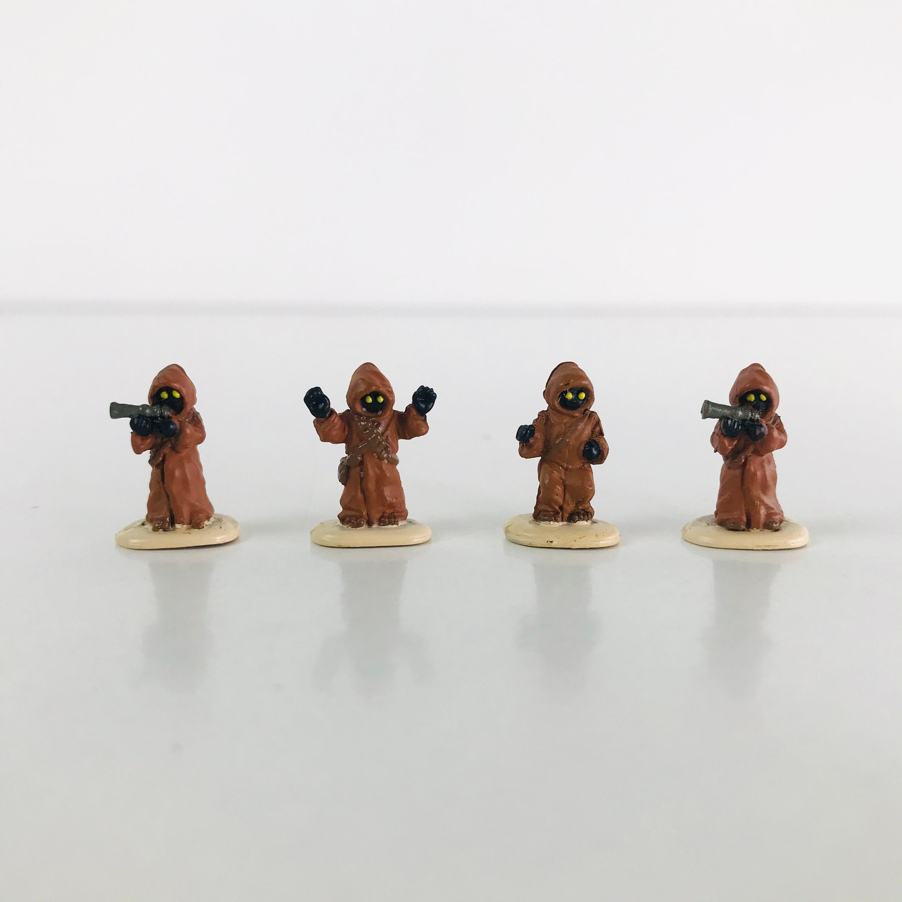 スターウォーズ　ベーシックフィギュア　#20 JAWAS Miniature Star Wars Jawa Figurines Set of 4, Super Duper