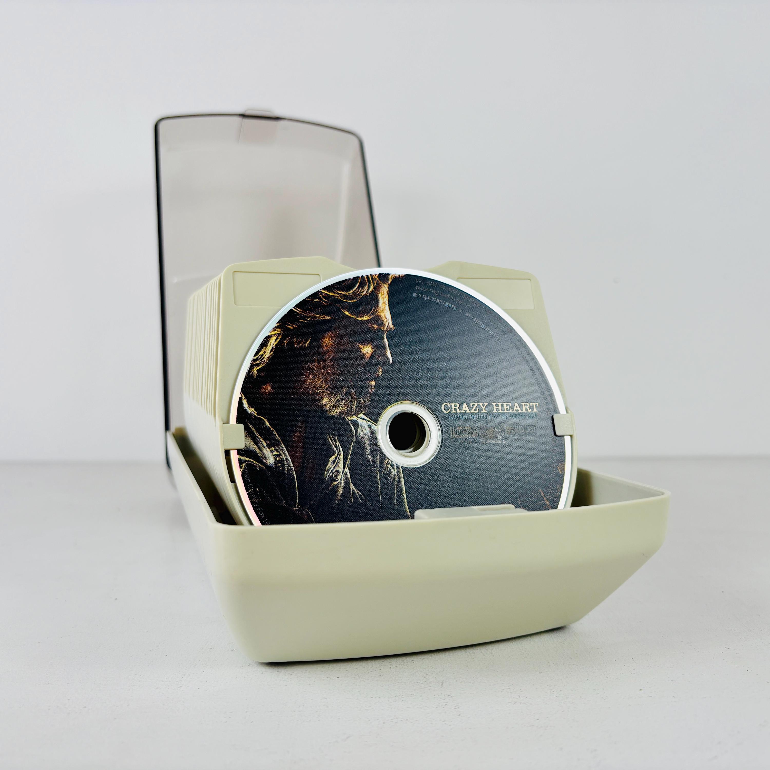 Vintage 1990s Staples CD / DVD Plastic Storage Container 40-disc