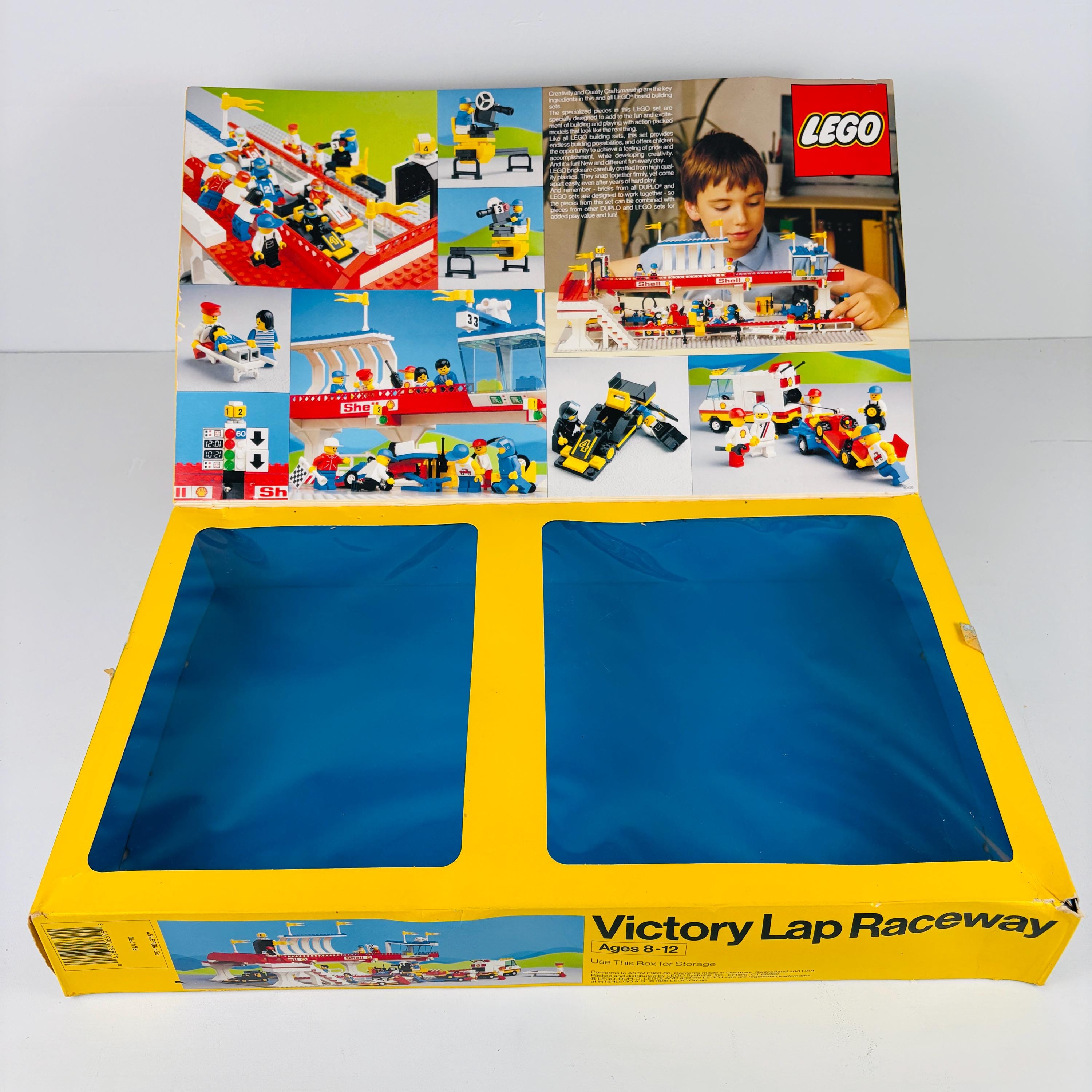 1988 Lego Victory Lap Raceway #6395 Complete With Original Box