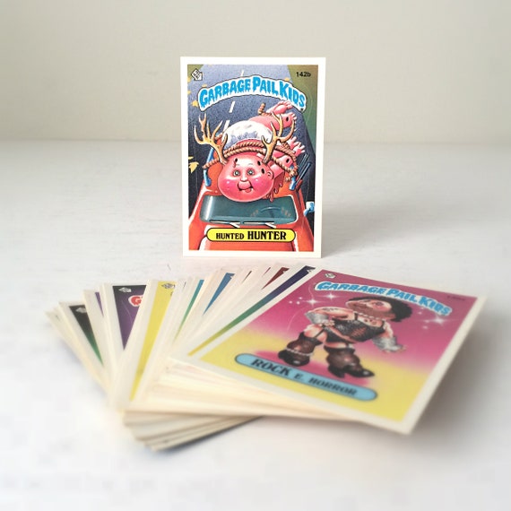 1980s Garbage Pail Kids Stickers Trading Cards, Gross Gift for