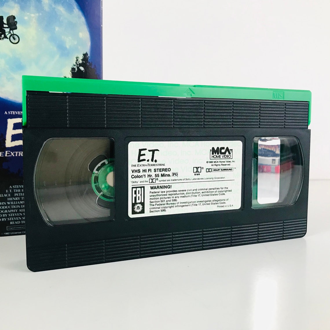 ET the Extra Terrestrial VHS Tape 1982 Steven Spielberg Etsy