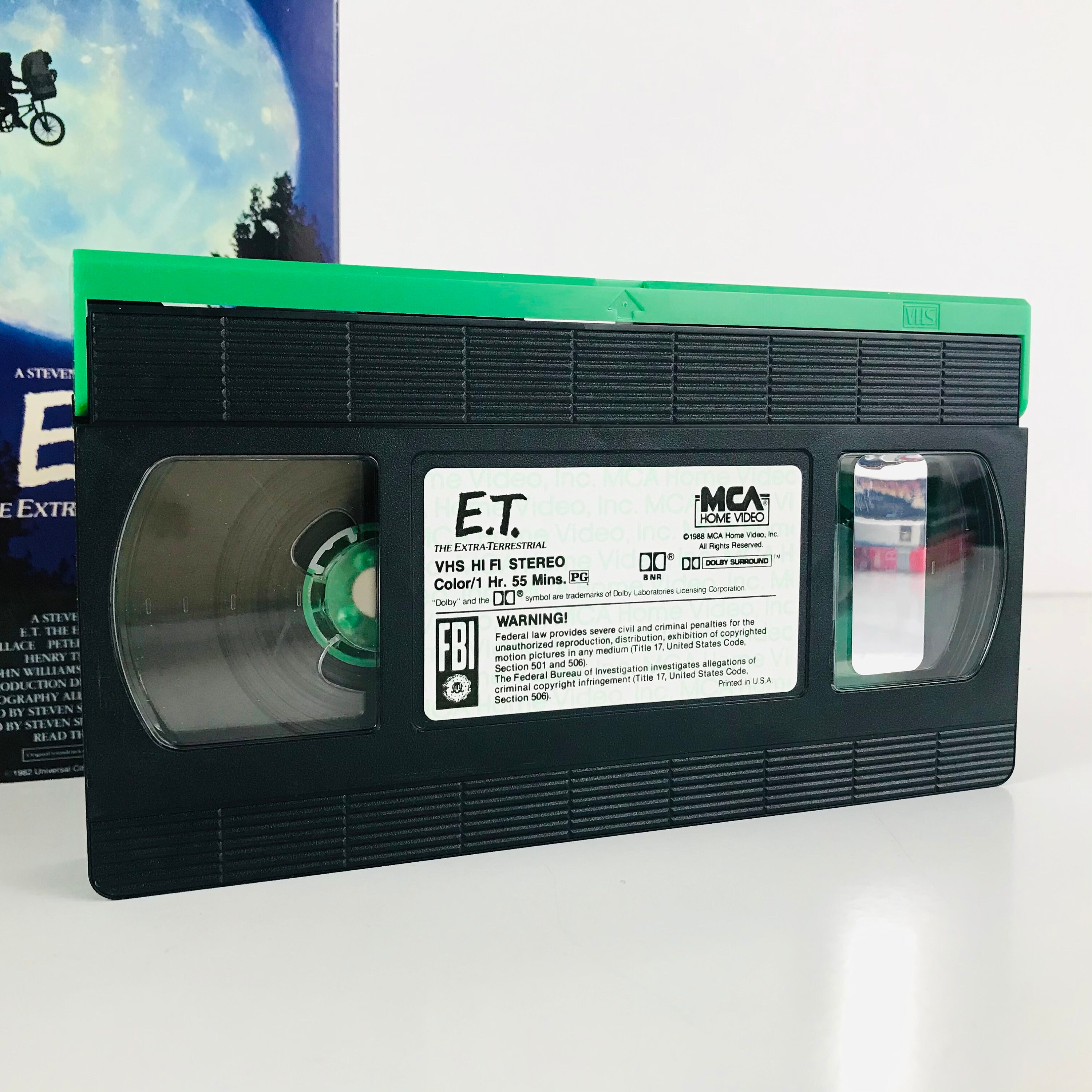 ET the Extra Terrestrial Movie VHS Tape Classic 1982 Steven Etsy
