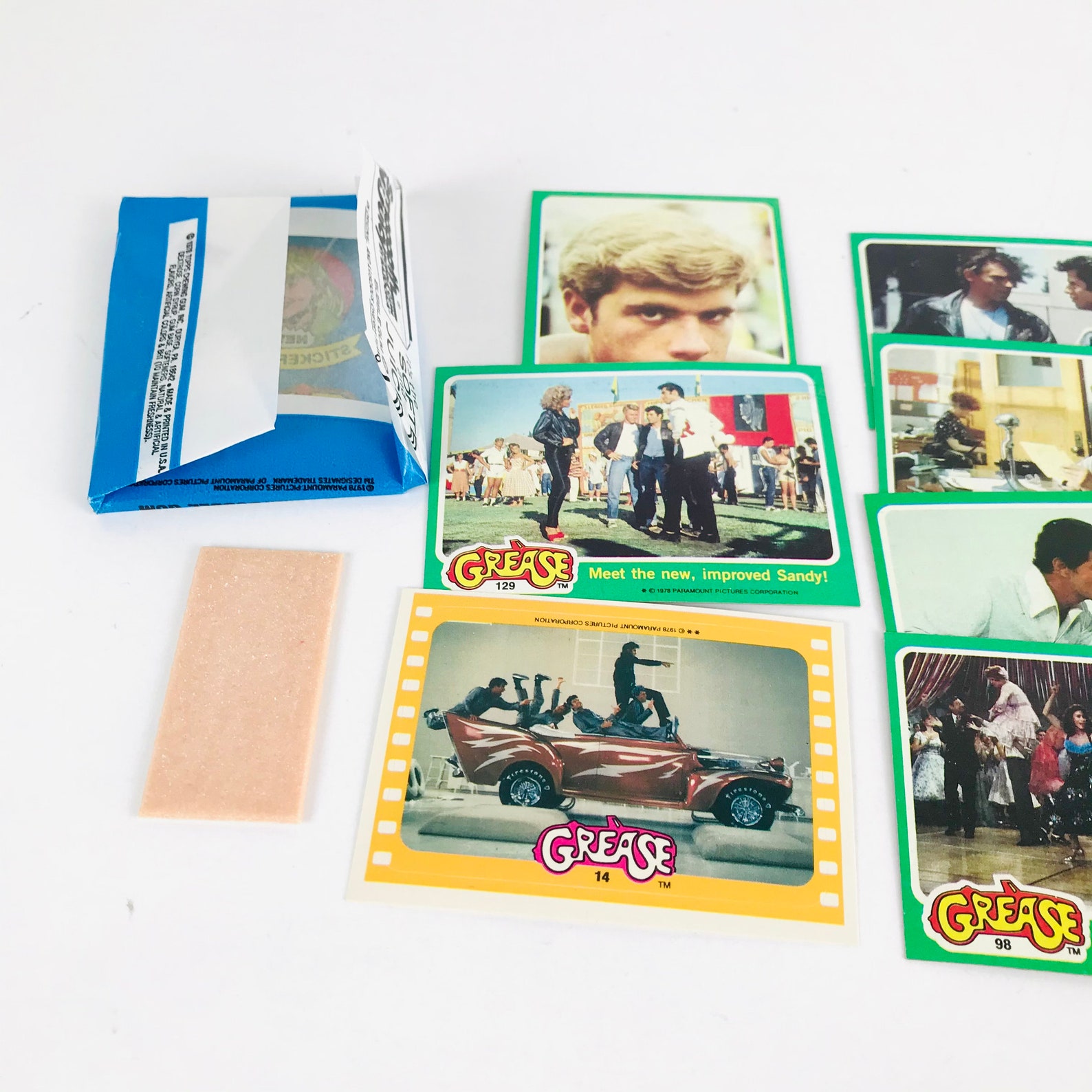 1978 Grease Movie Trading Cards / Wax Packs Vintage Grease Etsy