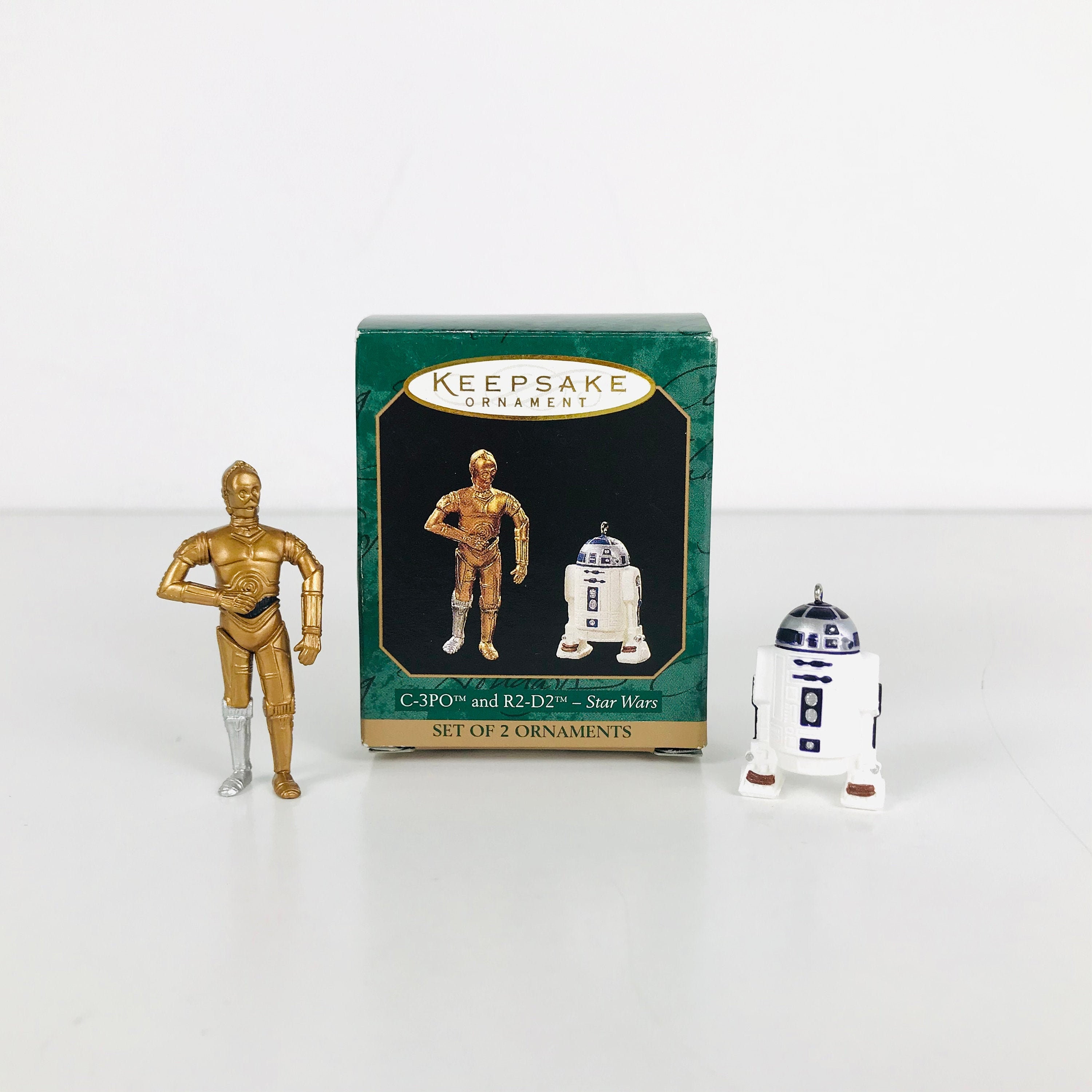 Vintage Miniature Figurine French Feve, Star Wars 2000 Figure, Vessel,  C-3PO Robot, 1.25 Porcelain Dollhouse Décor, Cake Topper Decoration 