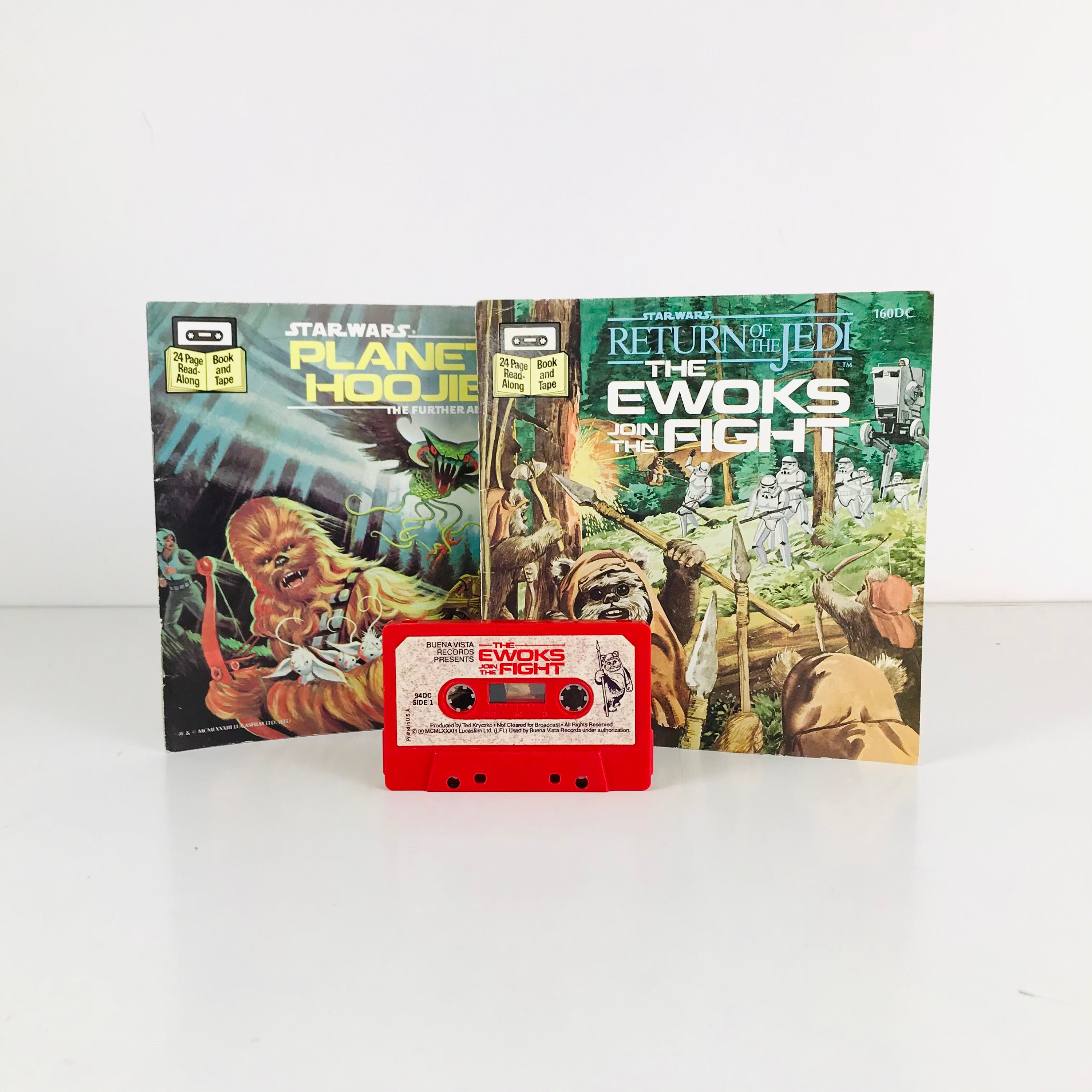 1983 Star Wars Cassette Tape and Read Along Books ROTJ Ewoks Etsy