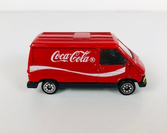 Vintage Miniature Coca Cola Cargo Delivery Van, 1980s Corgi Die Cast Metal 3" Collectible Car Toy, Classic Coke Coca Cola Collector Gift