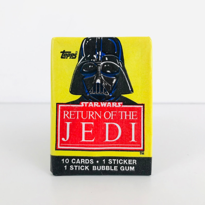 1983 Topps Star Wars Return of the Jedi Unopened Trading Card Packs, Vintage Starwars Gifts, Star Wars Cards ROTJ Darth Vader