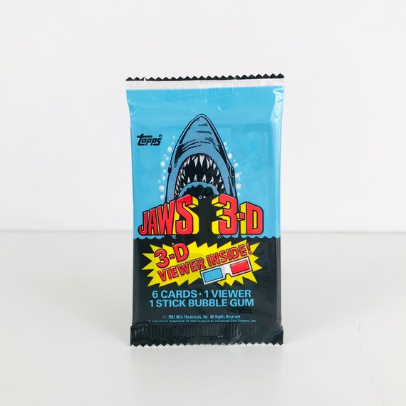 1983 Topps Jaws 3D # 3 The First Attack