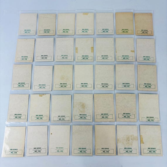 1964 Beatles Trading Cards 3rd Series Lot of 35, Vintage 1960s