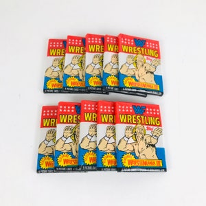 Vintage WWF Wrestling 1980s Trading Cards 1 Unopened Wax Pack, WWE ...