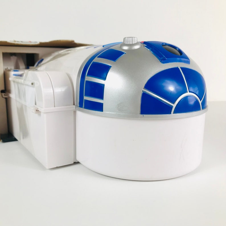 R2D2 Star Wars Action Figure Carrying Case Playset with Destroyer Droid Figurine, Vintage Starwars Gifts for Men, R2-D2 the Droid, 90s Toys image 8