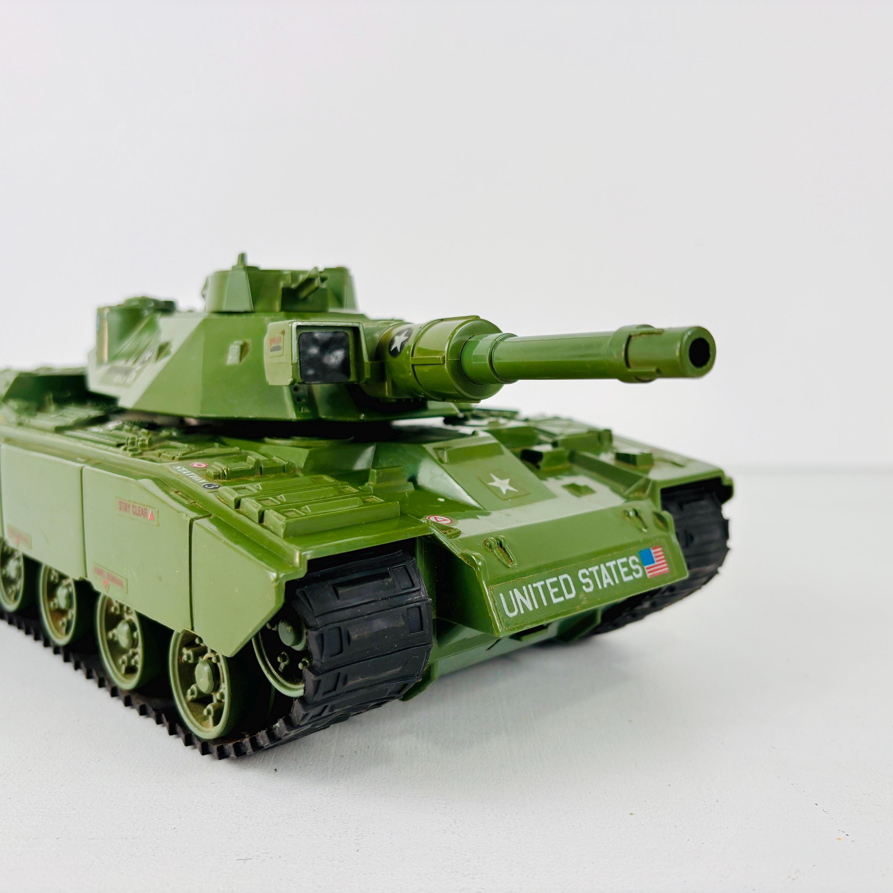 1982 GI Joe Mobat Army Tank Toy Vehicle, Vintage 1980s Hasbro G.I. Joe ARAH Collectible, Great Condition