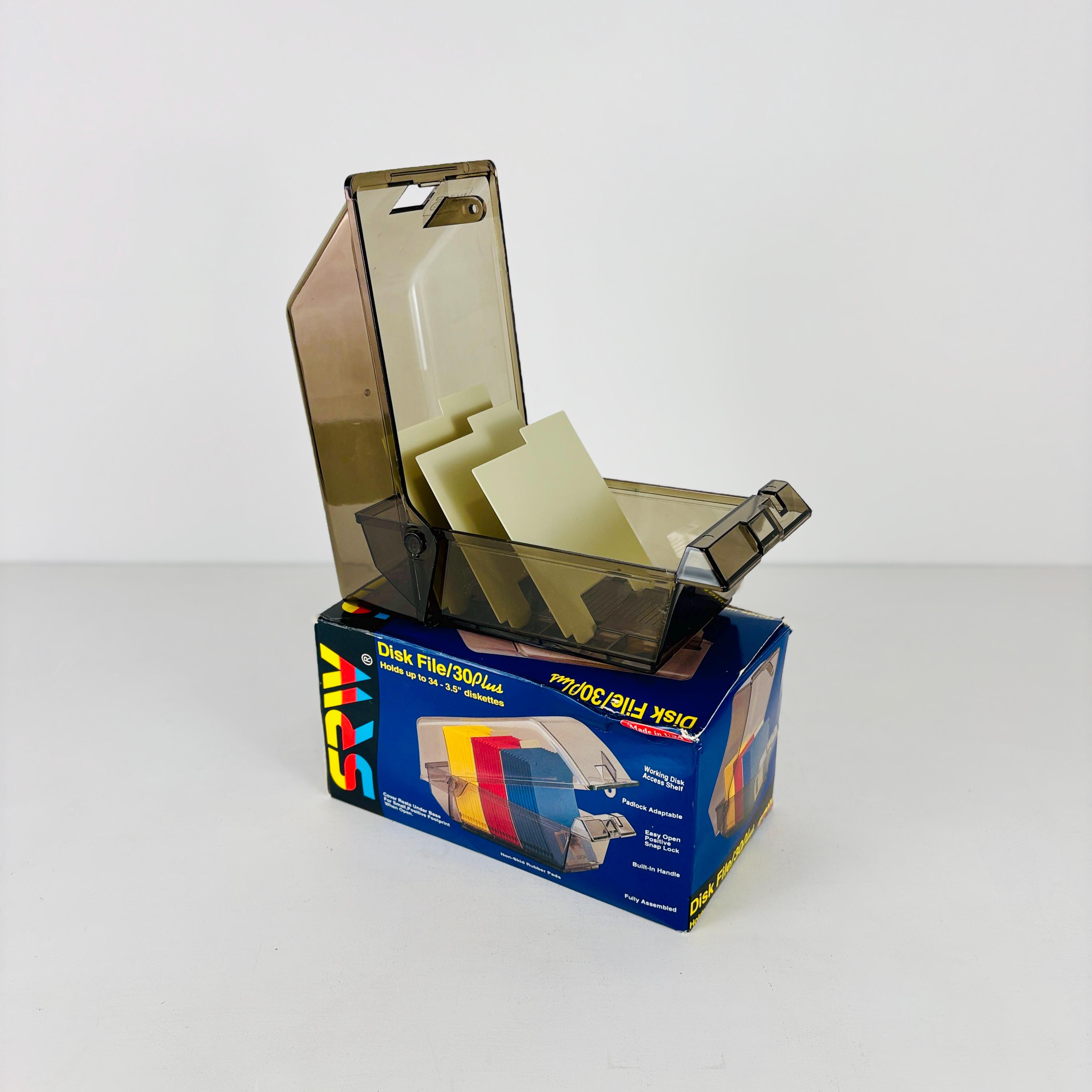 【アンティーク】USA Diskettes Storage 鍵付き Vintage Floppy Disk Box - Etsy