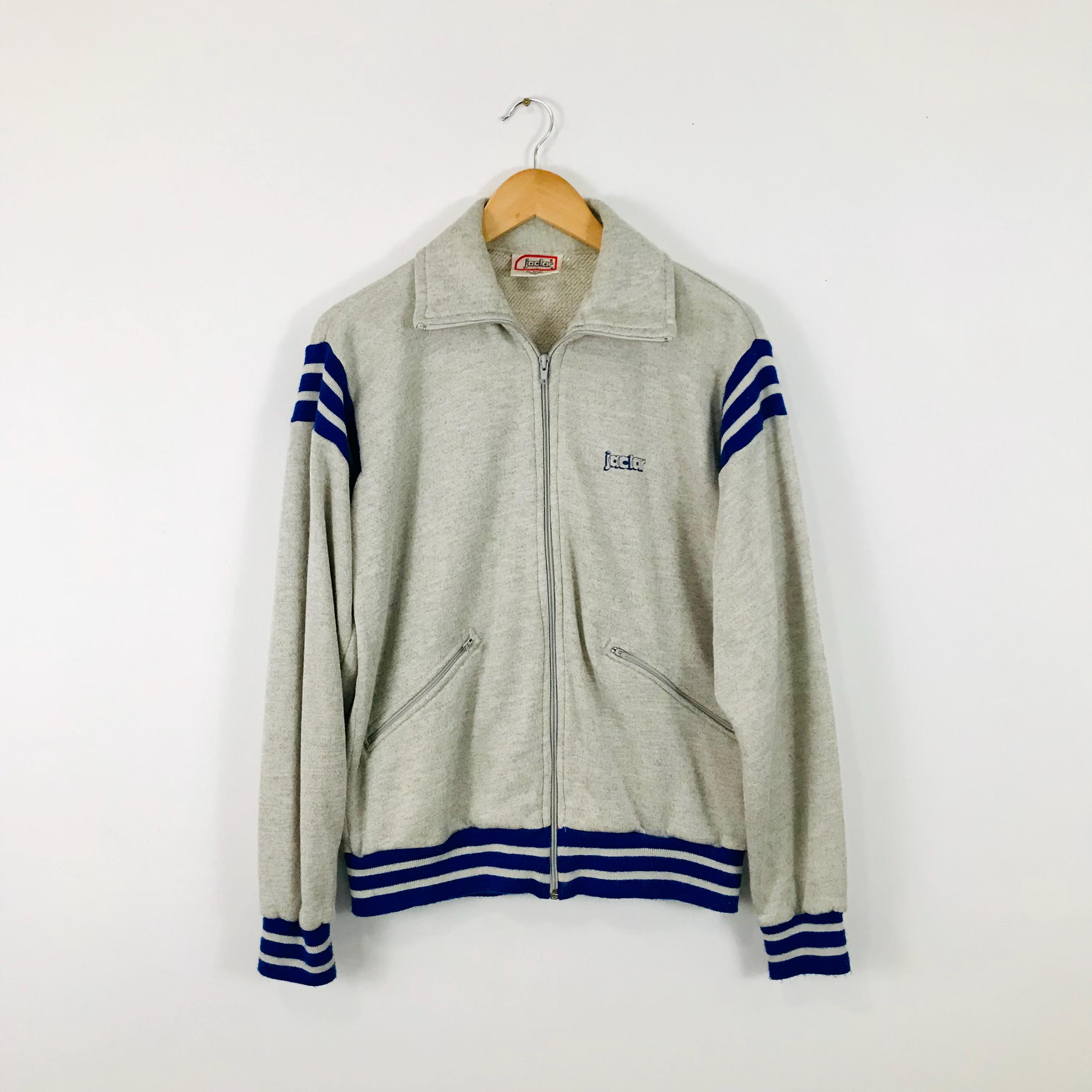 け*た様 vintage 1980s layered flap wool jac Vintage 1980s Jaclar Soft Style Men's Full Zip up Track Jacket