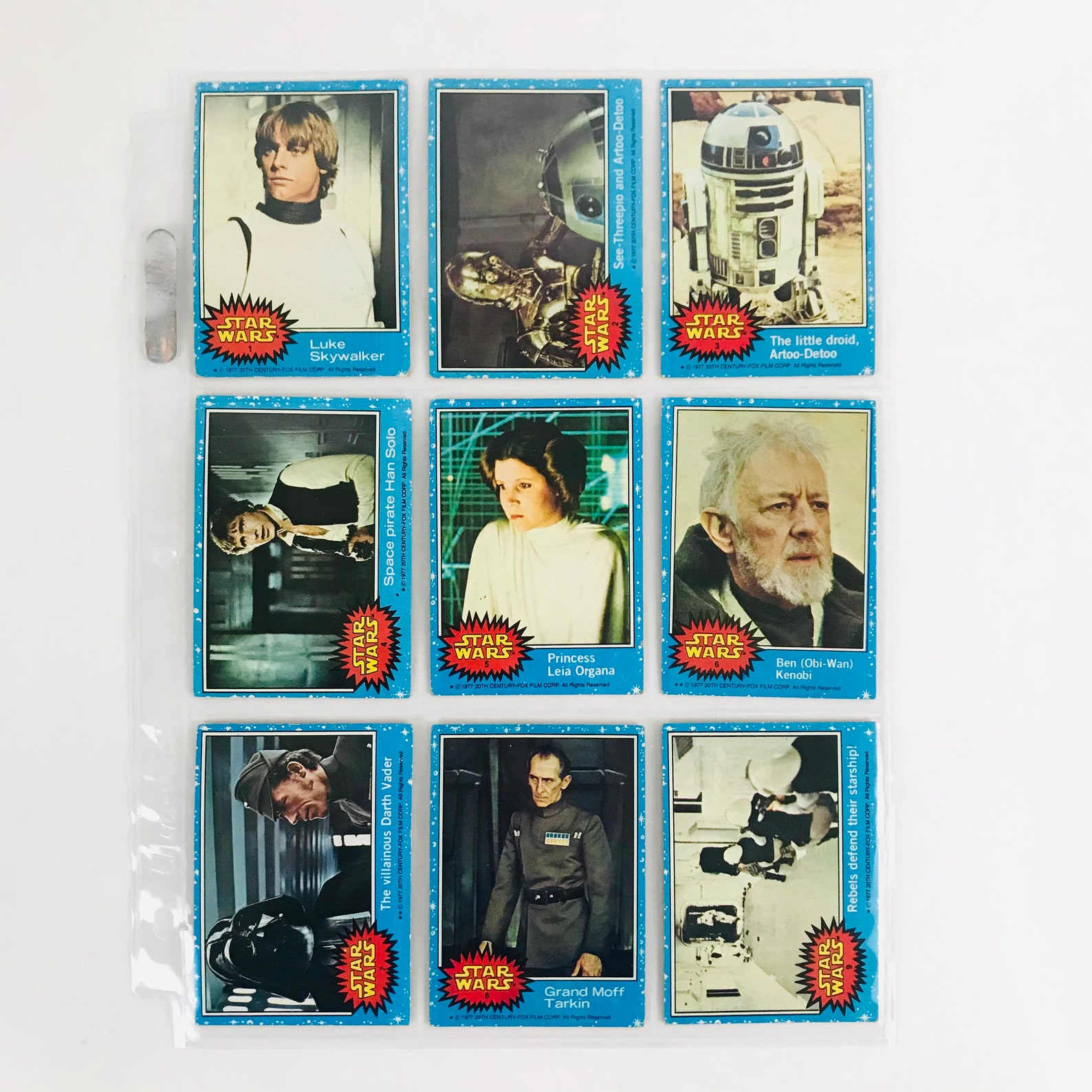 1977 Star Wars Trading Cards Complete Set with Album vintage Etsy