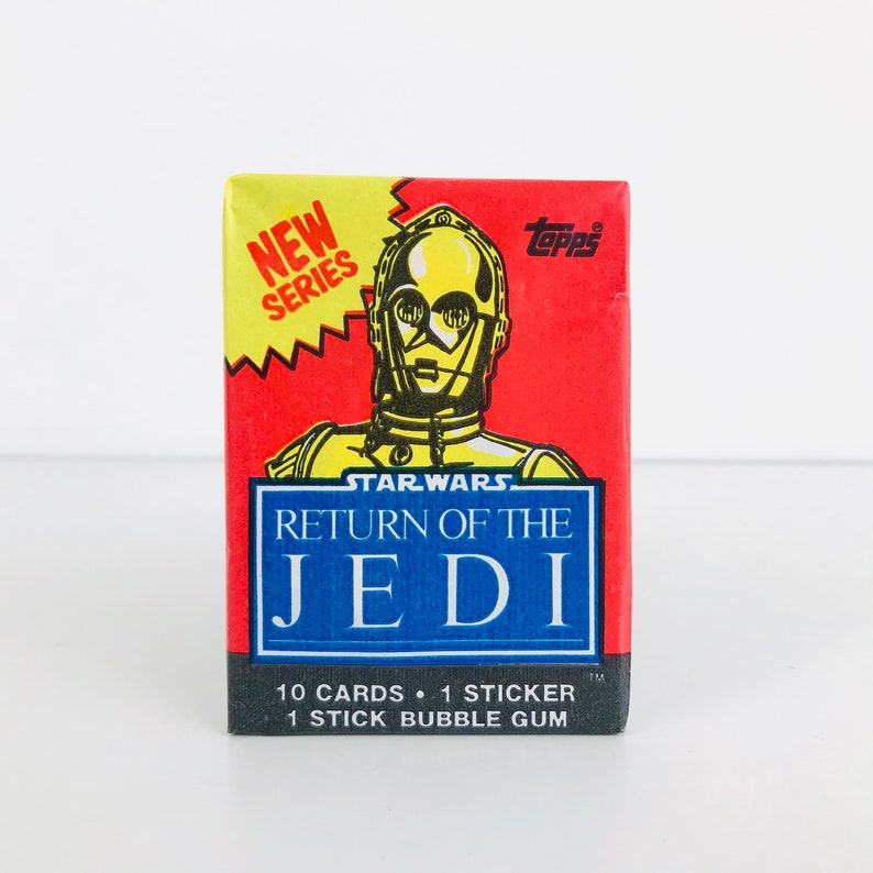 1983 Topps Star Wars Return of the Jedi Unopened Trading Card Packs, Vintage Starwars Gifts, Star Wars Cards ROTJ C-3PO