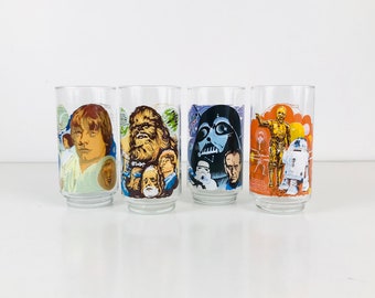 ~COMPLETE Set of 8~ Limited Edition 1977 Vintage STAR WARS Coca Cola Promo Cups 