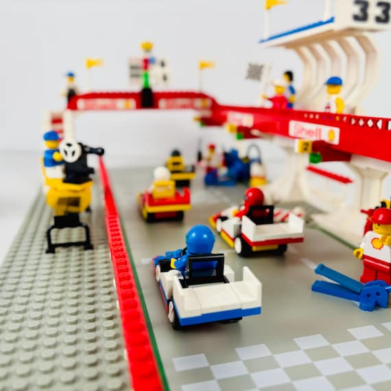 1988 Lego Victory Lap Raceway #6395 Complete With Original Box