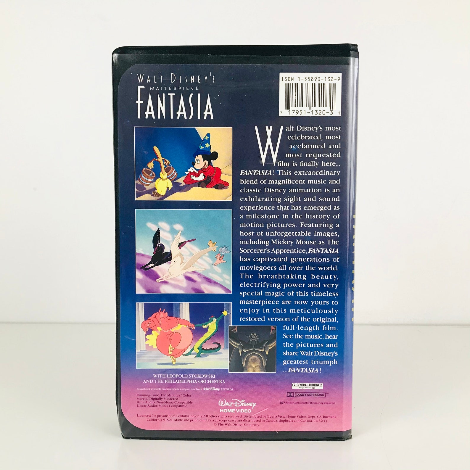 Walt Disney's Fantasia Movie VHS Tape 1940 Animated Etsy