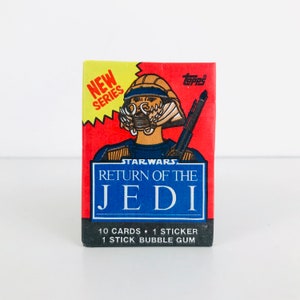 1983 Topps Star Wars Return of the Jedi Unopened Trading Card Packs, Vintage Starwars Gifts, Star Wars Cards ROTJ Lando Calrissian