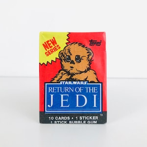 1983 Topps Star Wars Return of the Jedi Unopened Trading Card Packs, Vintage Starwars Gifts, Star Wars Cards ROTJ Baby Ewok