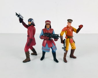 Star Wars Naboo Royal Security Guard Action Figures Lot of 3 from Episode 1 The Phantom Menace, Captain Panaka and Naboo Security Guards