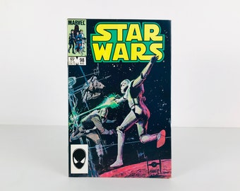 Vintage Star Wars Marvel Comic Book Issue #98 "Supply And Demand" Featuring Han Solo, Lando Calrissian and the Millennium Falcon