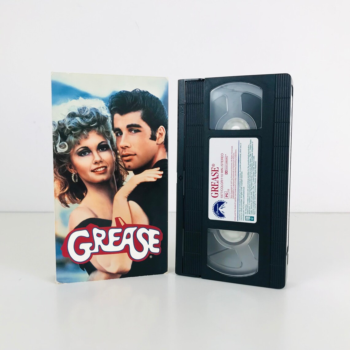 Original 1978 Grease Movie VHS Tape Classic 1970s Musical Etsy Canada