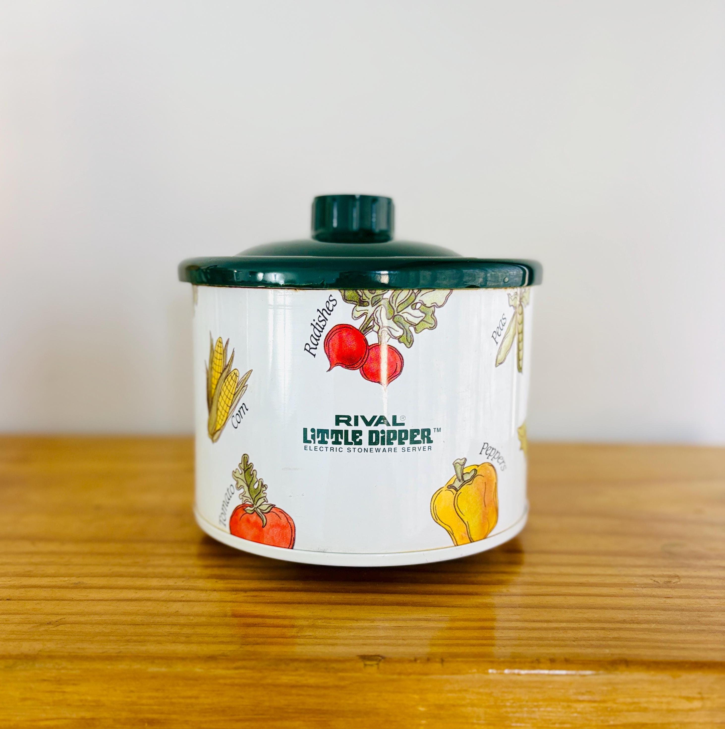 Rival Little Dipper Mini Crock Pot 16oz, Vintage 1980s Electric
