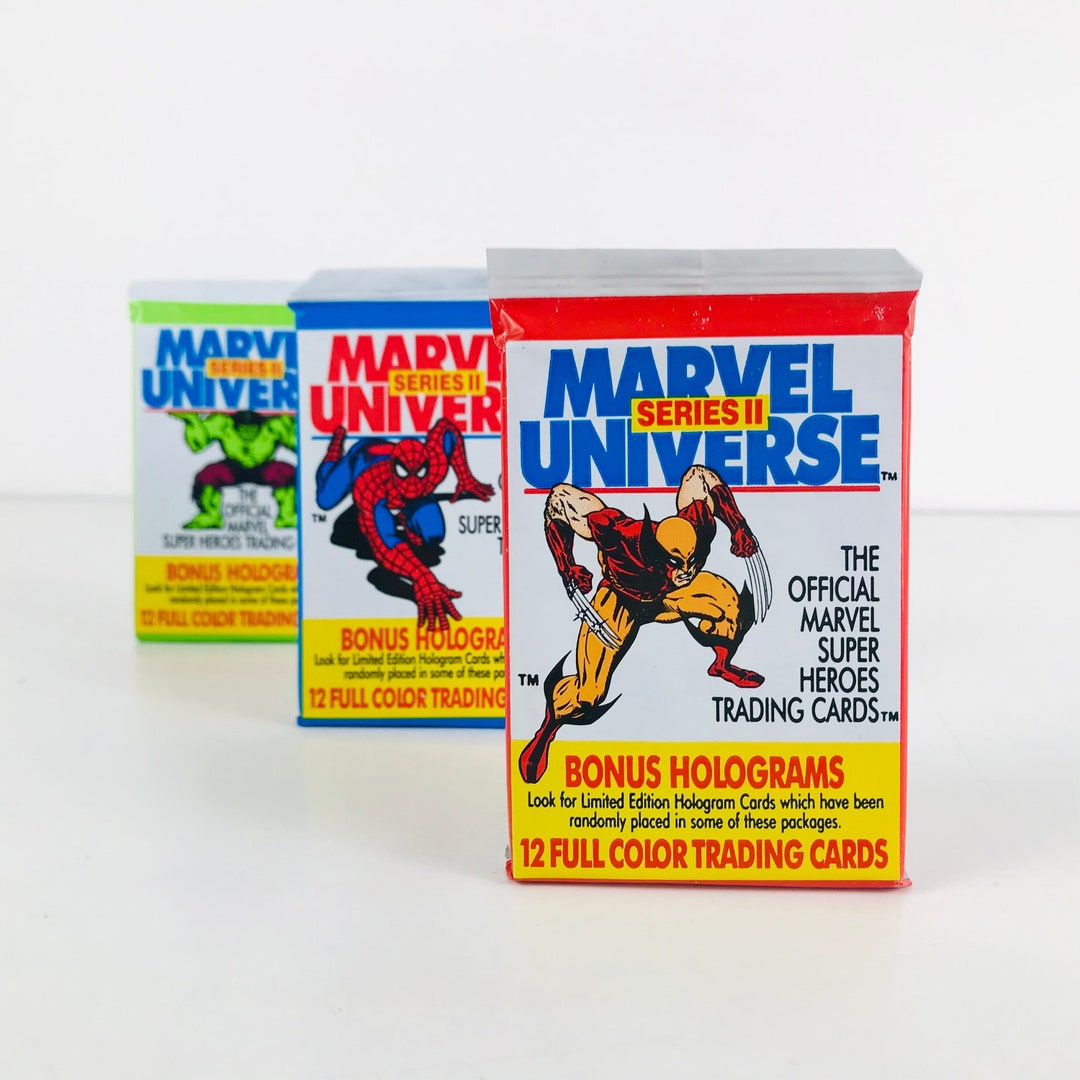 Vintage Marvel Universe Trading Cards Unopened Packs From 1991