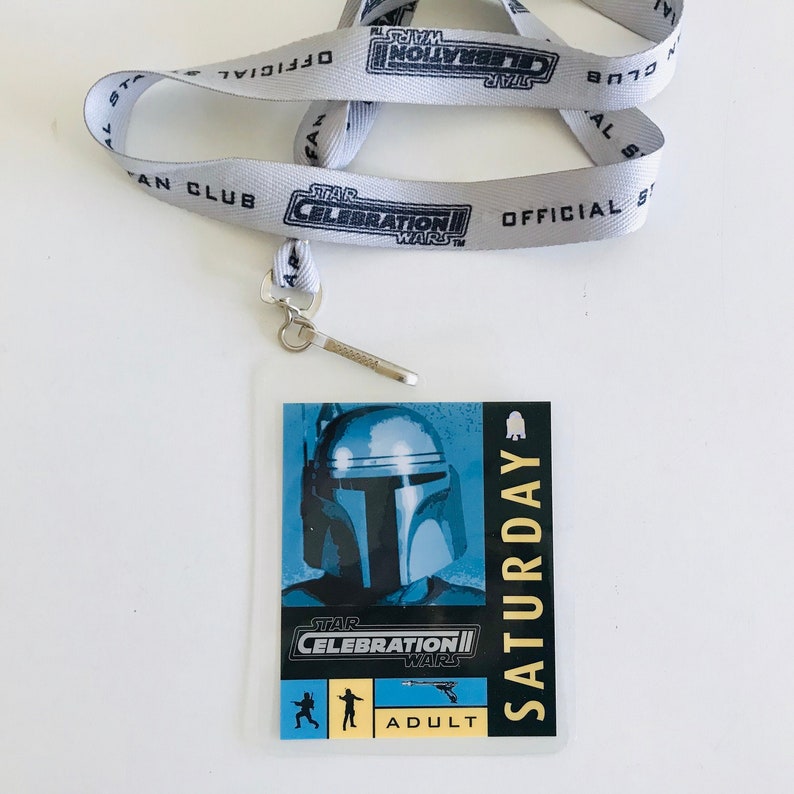 Star Wars Celebration Badge & Lanyard Boba Fett / Jango Fett Etsy