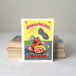 1980s Garbage Pail Kids Stickers Trading Cards, Gross Gift for Dads, 80s Themed Gift, Gag Gifts for Men, 1986 Topps Cabbage Patch Kids Spoof image 7