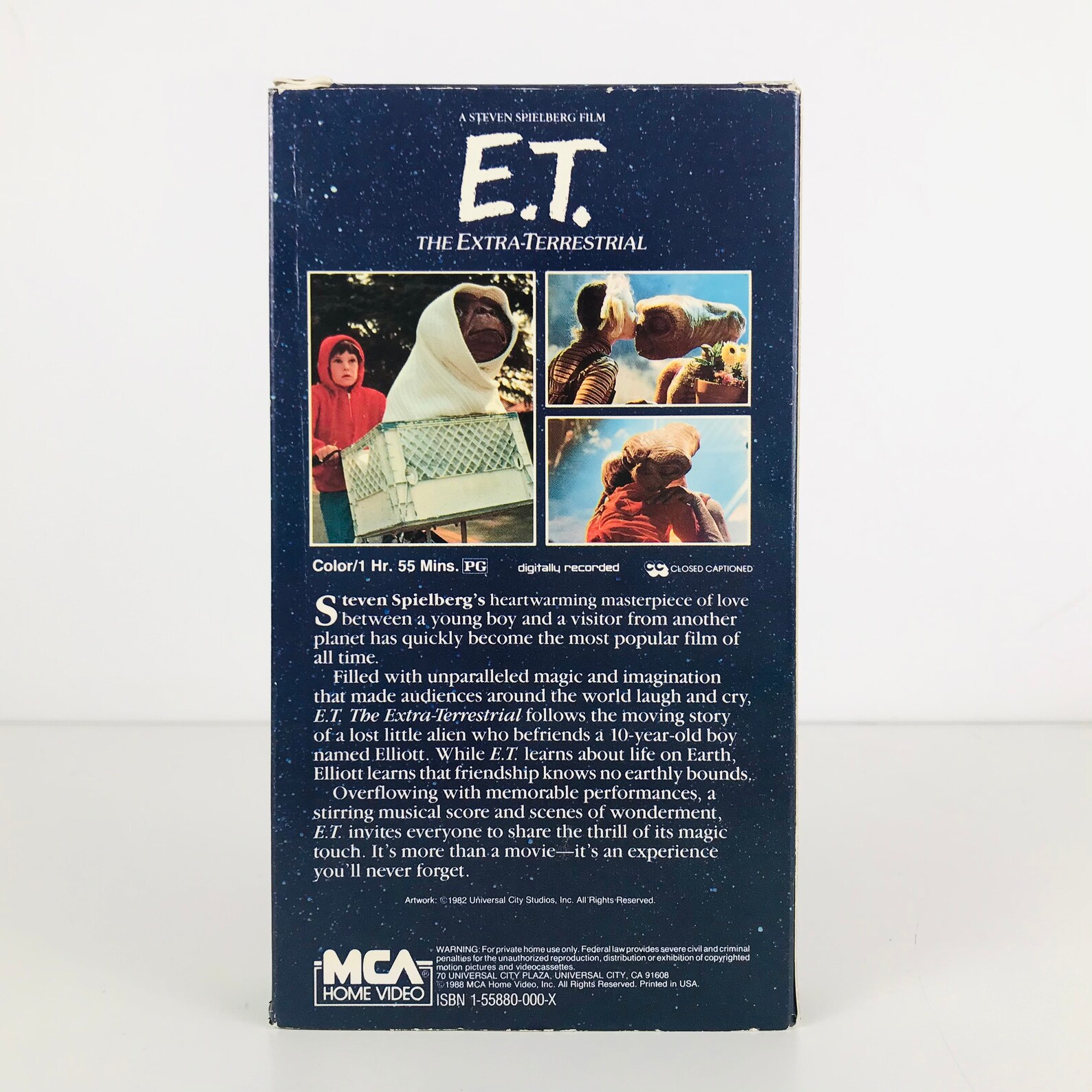 ET the Extra Terrestrial Movie VHS Tape Classic 1982 Steven Etsy