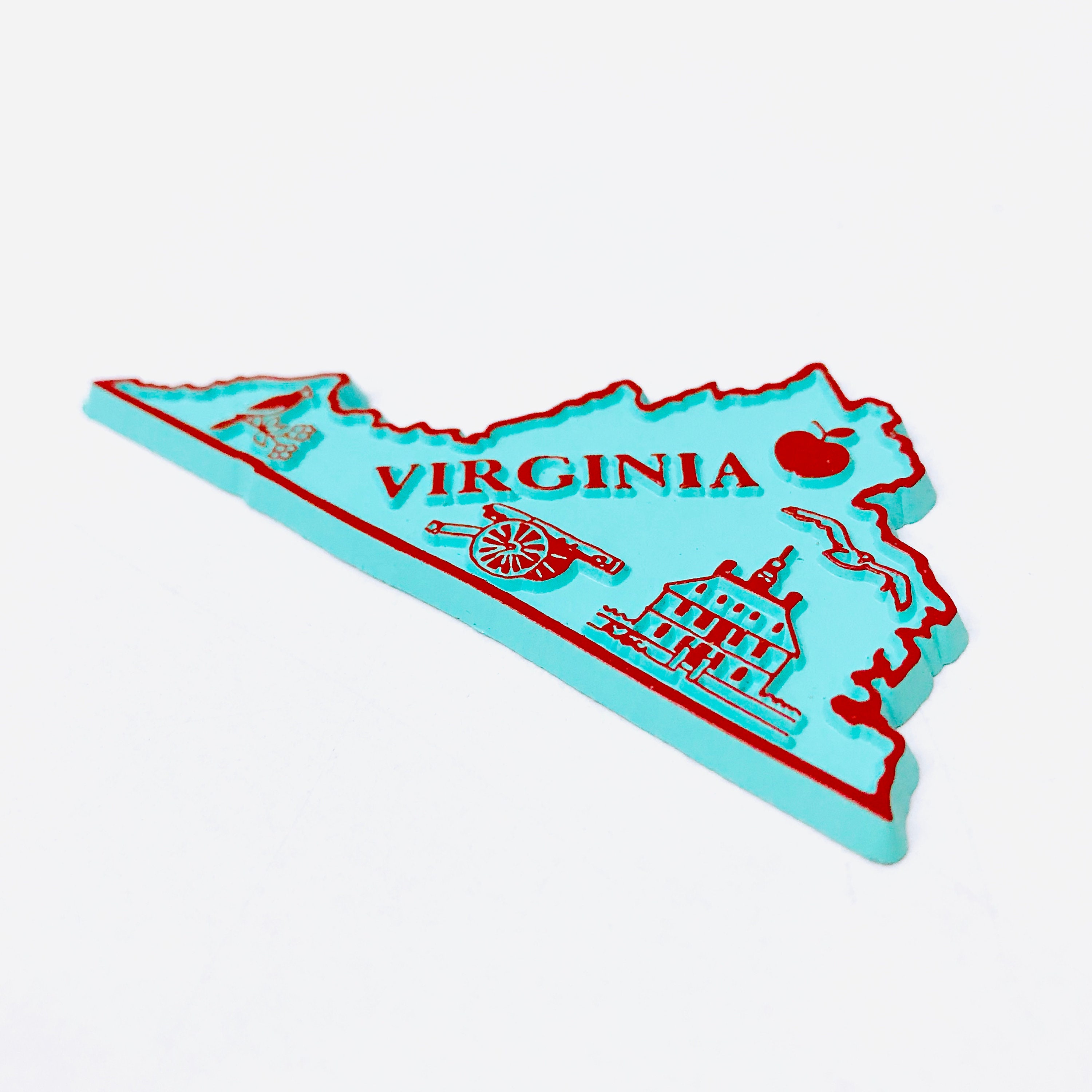 Virginia Virginia is for Lovers Vintage Refrigerator Etsy