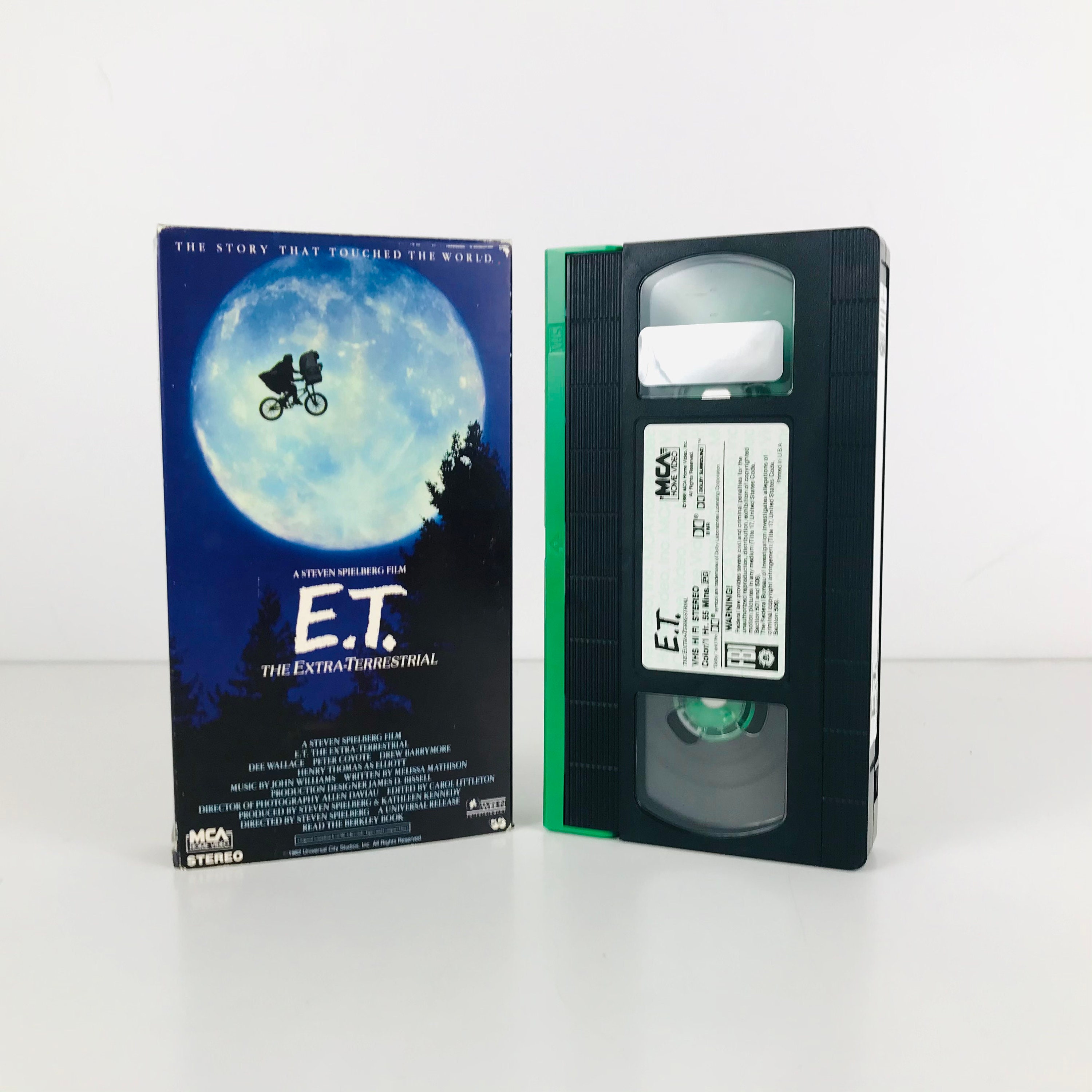 ET the Extra Terrestrial Movie VHS Tape Classic 1982 Steven Etsy